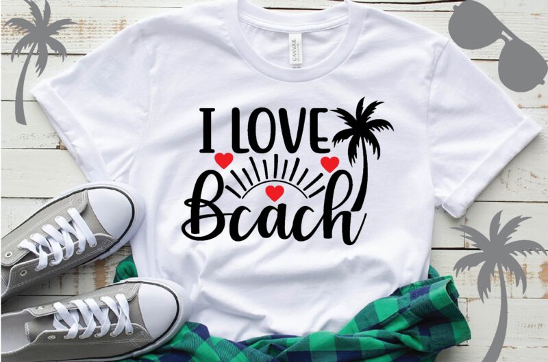 i love beach T-Shirt