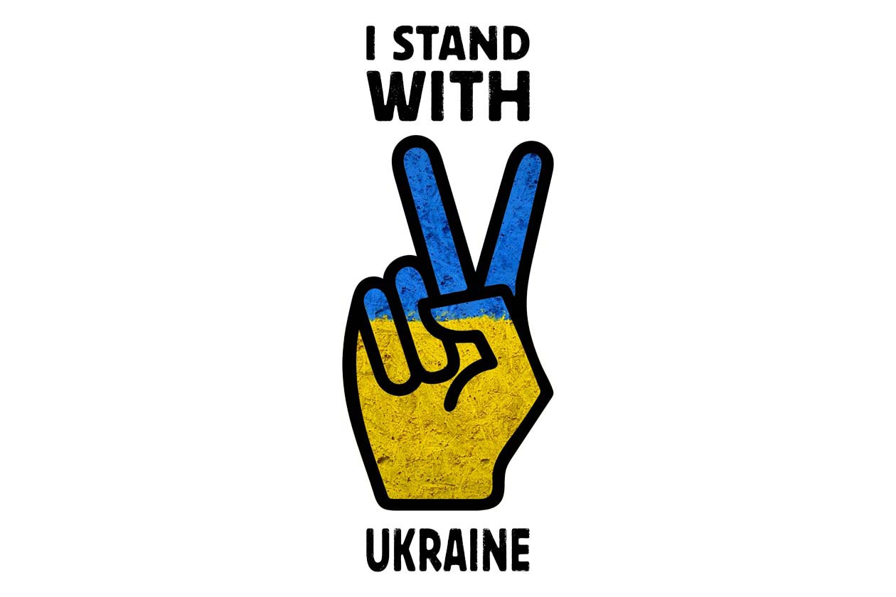 I Stand With Ukraine Hand Tshirt Design - Buy t-shirt designs