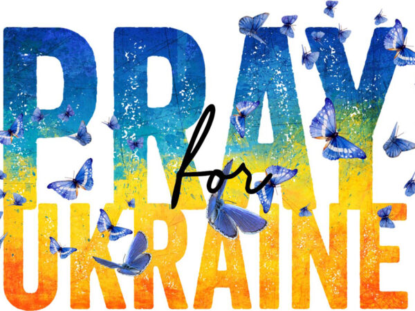 Pray for ukraine tshirt design