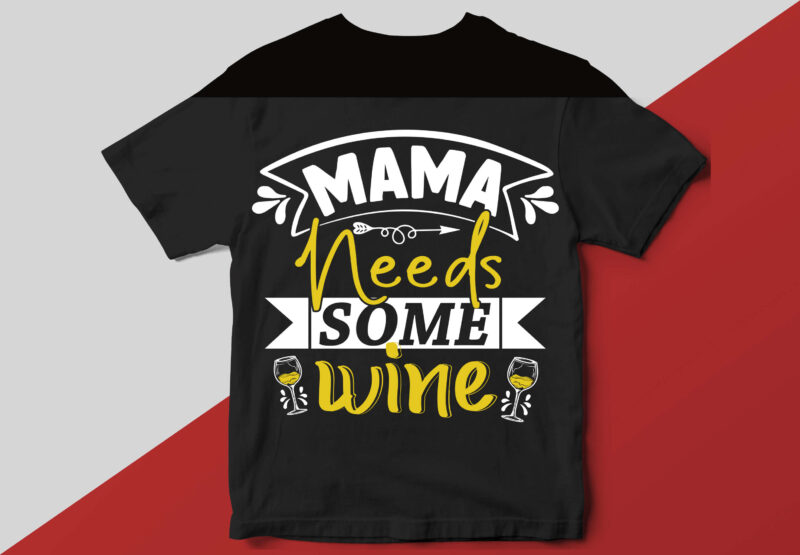 Wine T shirt Design Template