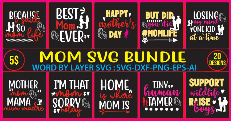 Mom svg vector for t-shirt bundle,blessed mama svg blessed mama svg png bundle mom life svg child svg commercial use! mom life bundle couple svg cricut daughter svg funny mom