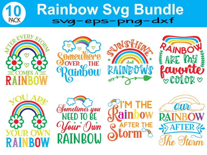 Easter Baby Rainbow SVG Bundle