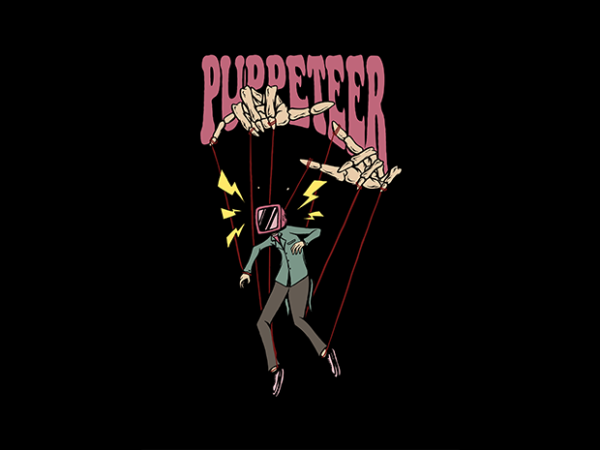 Puppetter t-shirt design