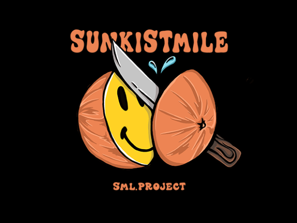 Sunkistmile t-shirt design