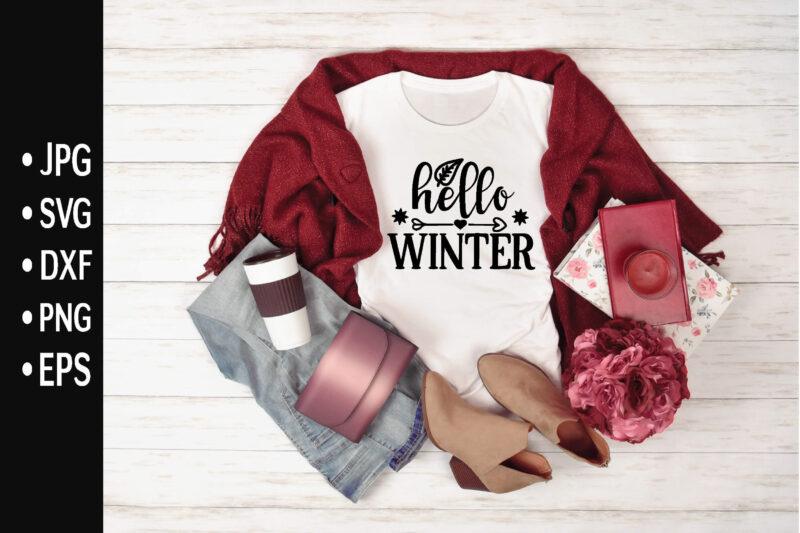 Winter SVG Design bundle for sale!