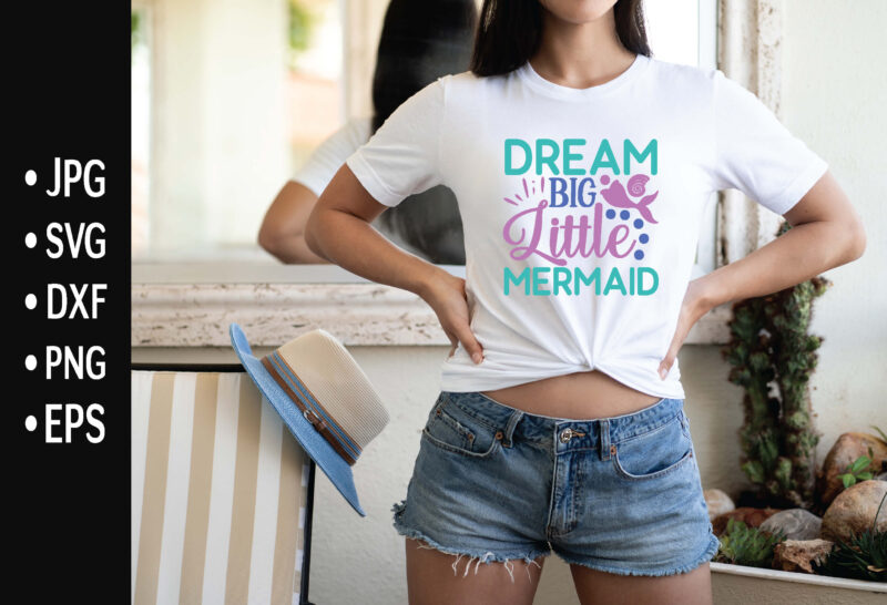 Mermaid svg bundle t shirt designs for sale