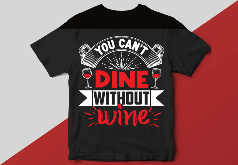 Wine T shirt Design Template