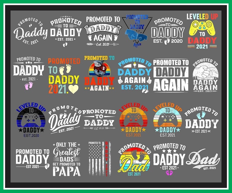 79+ Promoted to Daddy PNG File for Sublimation, Sublimate Designs, Papa ...