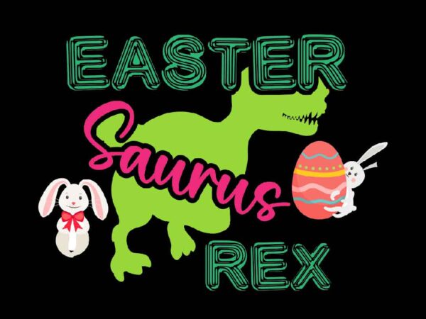 Easter saurus rex vector clipart