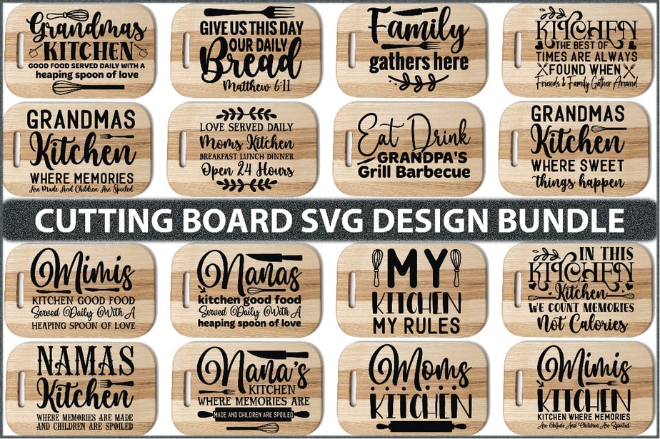 Cutting Board Quotes SVG Bundle - Buy t-shirt designs