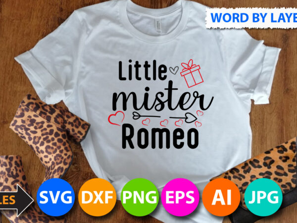 Little mister romeo svg design