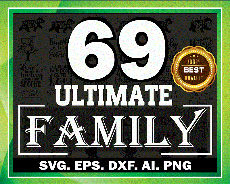 69 Ultimate Family Bundle Designs, Family Wall Frames SVG, Family Sayings svg, Family svg, Family Monograms svg, Cricut Laser Silhouette 968244051