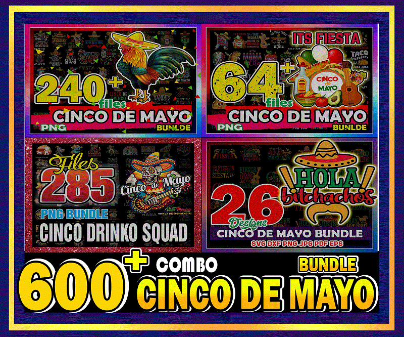 COMBO 600+ Cinco De Mayo PNG, Cinco Drinko Squad, Unicorn png, Mexican Cinco De Mayo png, Happy Cinco De Mayo Birthday, Digital Download CB773323192