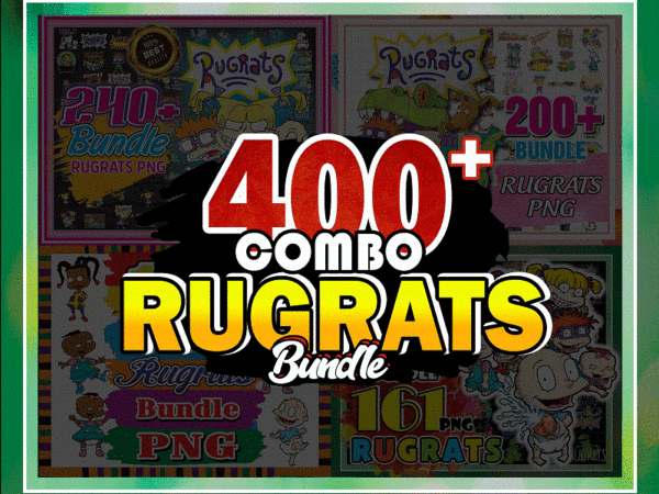 Combo 400+ rugrats png bundle, rugrats friends, tommy chuckie finster, tumbler, rugrats svg cut file, sublimation, digital download cb985404010 t shirt vector file