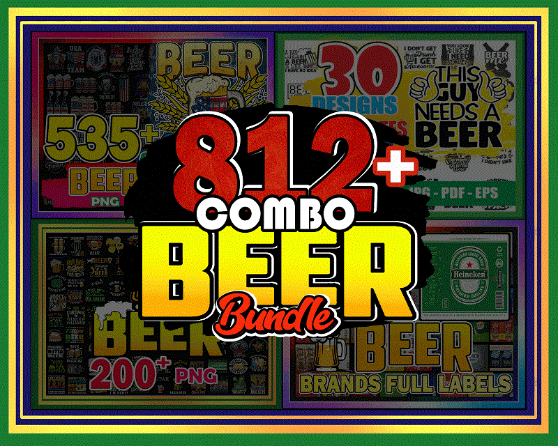 COMBO 812+ Beer American Bundle PNG, Beer Labels Tumbler, Beer Lover, Drinking SVG, Beer SVG Bundle, Funny Beer Drinking, Digital Download CB992850394