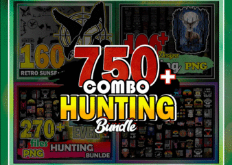 Combo 750+ Hunting Bundle, Retro Sunset Hunting Fishing SVG, Hunting Sayings Png, Deer Hunt Flag, Deer Hunter Png, Digital Download CB1005243973