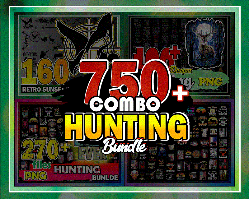 Combo 750+ Hunting Bundle, Retro Sunset Hunting Fishing SVG, Hunting Sayings Png, Deer Hunt Flag, Deer Hunter Png, Digital Download CB1005243973