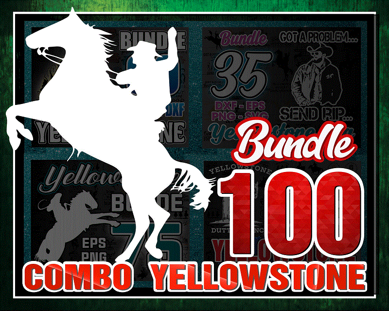 Combo 100+ Yellowstone SVG Bundle, Beth Dutton Svg, Tv Shows Svg, Yellowstone svg png dxf, Cricut File, Clip Art, Digital Download CB1019134239