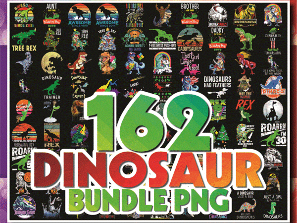 Bundle 162 designs dinosaur png, mamasaurus png, baby dinosaur, dinosaur birthday, santa t-rex, christmas t-rex png combo, instant download 927241051