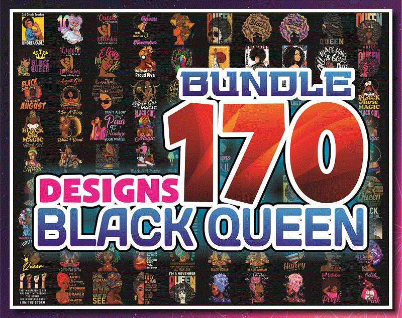 Combo 170 Black Queen Bundle Png, Afro Woman Clipart, Black Girl Magic, Birthday, Afro Lady, Black Melanin, Commercial Use, Digital Download 979478117