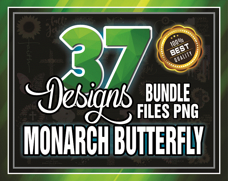 37 Designs Monarch Butterfly Png Bundle, Jesus, Sunflower, Belief Sublimation, Faith Christian Cross, Digital Print Design, Digital Download 974199211