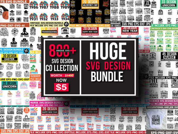 Huge svg design bundle