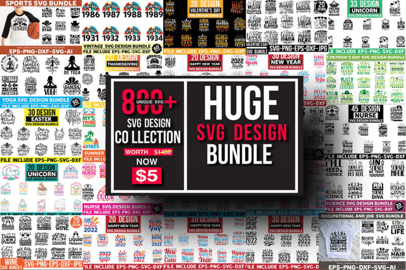 Huge SVG Design Bundle