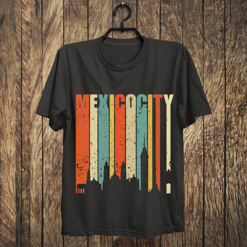 Retro Vintage Mexico City SVG PNG, Cinco De Mayo Tshirt Design