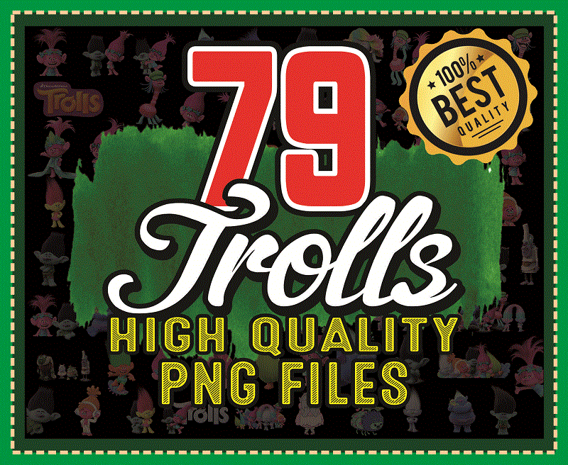 79 Trolls Clipart Png Bundle, Trolls Characters PNG, Printable Trolls Cartoon Images, Transparent Background, Instant Download 955938030