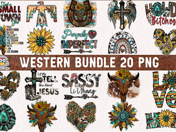 Western bundle t-shirt design