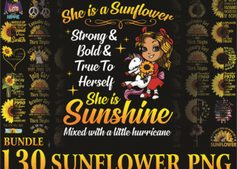 Bundle 130+ Png Sunflower, Bundle Sundflower Design For Sublimation Print Png, Mother’s Day png, Digital PNG, Instant Download 1000395506