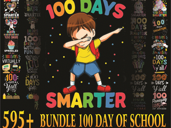 600 designs 100 day of school png bundle, happy 100 days of school png, 100th day of school, digital download 1003441010