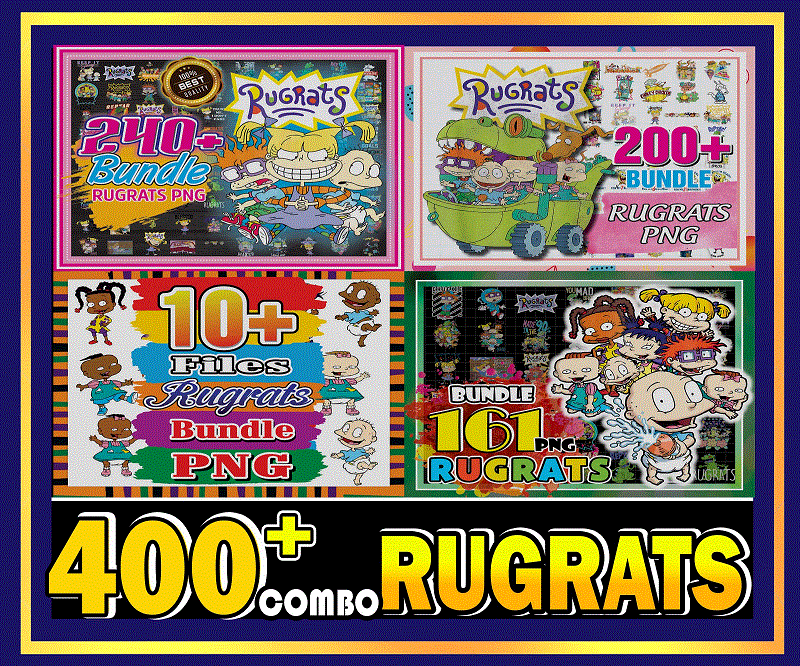 Combo 400+ Rugrats PNG Bundle, Rugrats Friends, Tommy Chuckie Finster, Tumbler, Rugrats Svg Cut File, Sublimation, Digital Download CB985404010