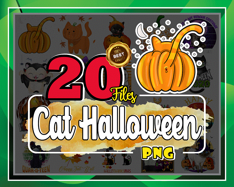 20 Cat Halloween Png Bundle, Pumpkin Cat Halloween PNG, Pumpkin Leopard PNG, Cat Cute PNG, Love Cat PNg, Cat Fall Png, Cat Combo Png Bundle 887817509