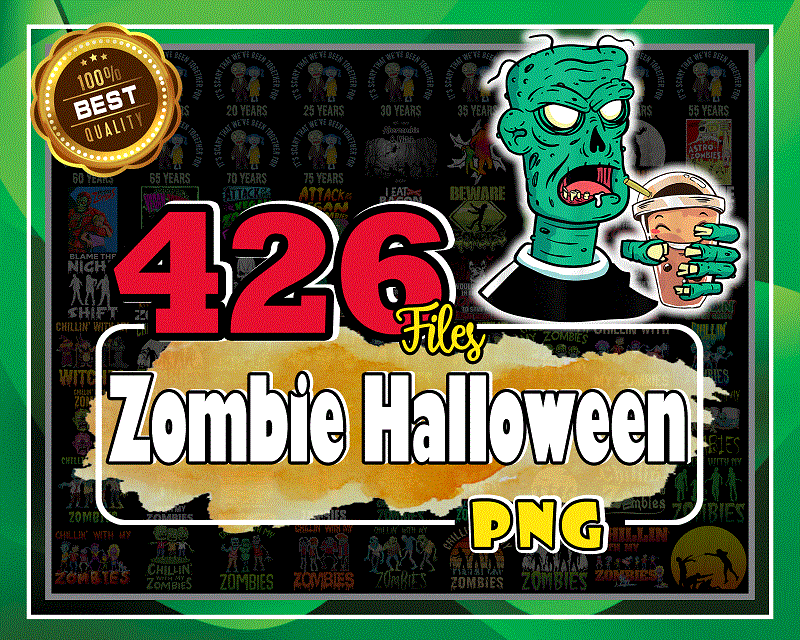 Combo 426 Zombie Halloween Png Designs, Zombie Halloween PNG Bundle, Zombie png, Halloween Quotes, Chilling With My Zombie, Horror Picture 1019379001