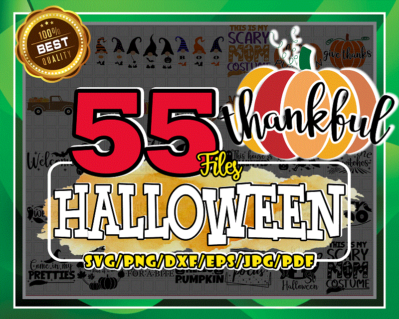 — 55 Halloween Svg Bundle, Halloween Cut File, Halloween Quote Svg, Halloween Saying, Halloween Design Svg, Happy Halloween Svg, Ghost Svg 1019395809