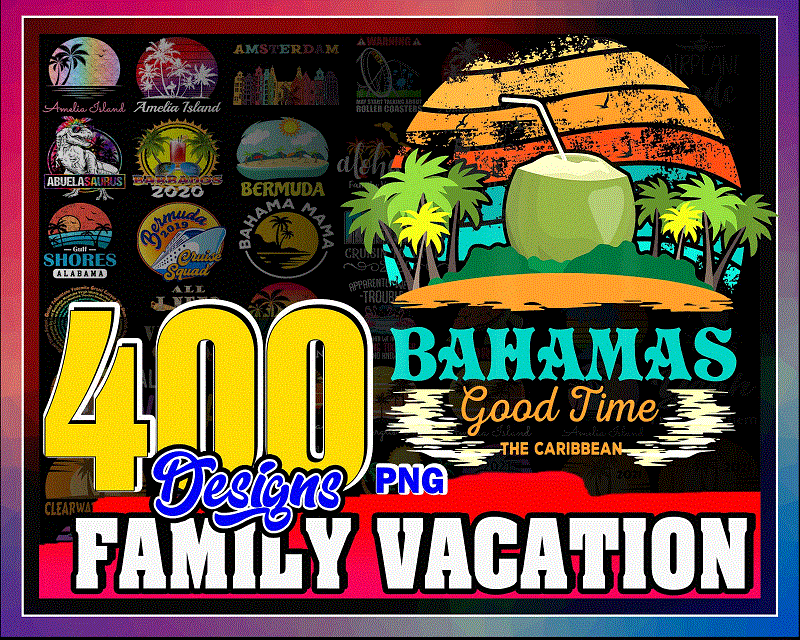 400 Designs Family Vacation PNG Bundle, Summer Beach Vacation 2021, Family spring break, Vacation, Family Member, Summer, Digital Download 1011273814