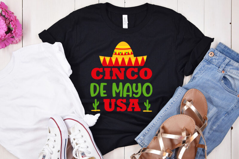 Cinco de T-shirt design, Cinco de mayo SVG Bundle, Fiesta SVG Bundle, Cinco de cut file Bundle, Cinco de cut file Bundle, Cinco De Mayo PNG & SVG Bundle,Cinco De