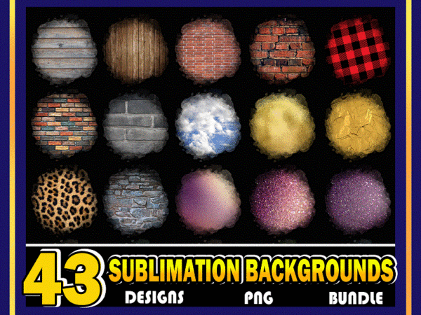 43 designs sublimation bundle, round backgrounds, sublimation designs downloads, instant download 966547953