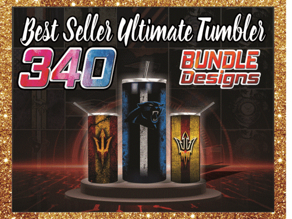 Bundle designs 340 tumbler, best seller ultimate tumbler for sublimation, 20oz skinny straight, png digital download, full tumbler wrap, tumbler digital 1001247386