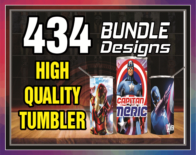 434 High Quality Tumbler Designs 20oz Skinny Straight Bundle, Bundle Template for Sublimation, Full Tumbler Wrap, PNG Digital Download 1001247386