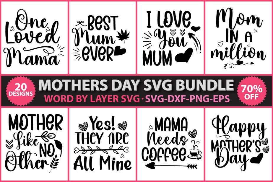 Mothers day vector t-shirt design, Mothers day SVG Bundle, Mother's day ...