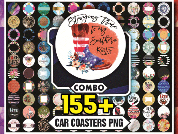 155+ designs car coasters png, car coaster designs, coaster png designs for sublimation, sublimation digital downloads 742328913