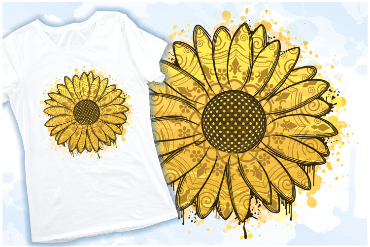 SVG Sublimation Flower T Shirt Design Graphic by dream studio MAX ·  Creative Fabrica