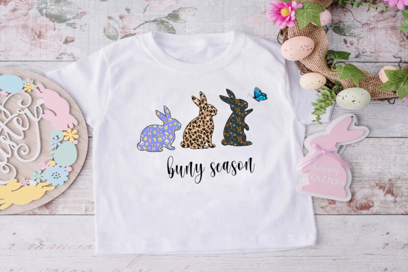 12+ Sublimation Design PNG Easter Day Bundle Diy Crafts, Happy Easter Day Svg Files For Cricut, Bunny Silhouette Files, Leopard Pattern Rabbit Cameo Htv Prints