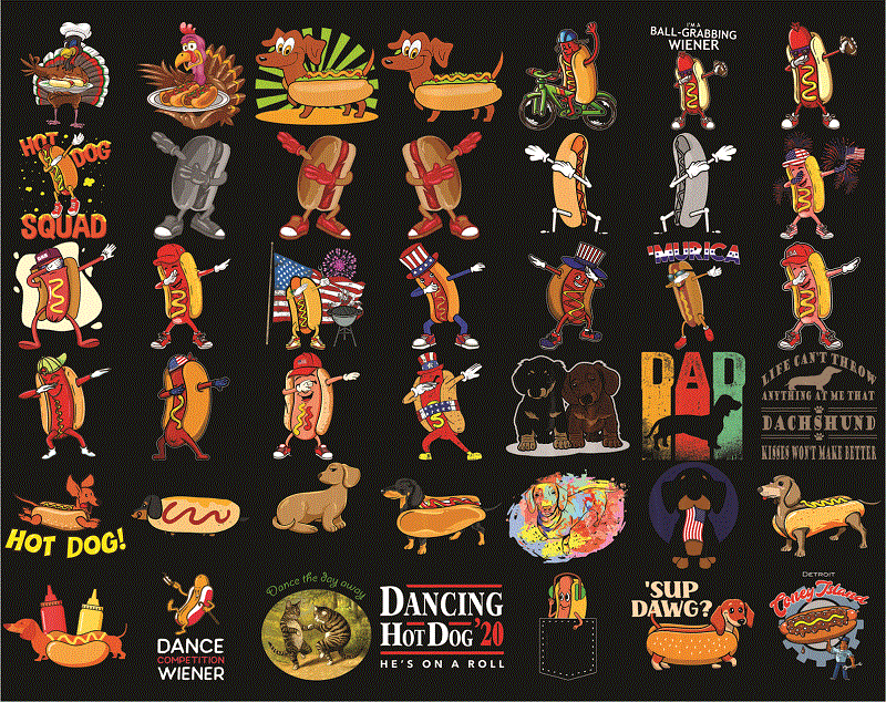 Bundle 431 Hot Dog PNG, Fast food, Hot Dog funny, Chicken Wing Hot Dog, Hot Dog Dabbing, Cute, Funny, Legally Blonde, Digital download 1004751744