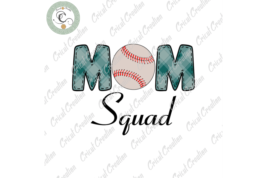 Baseball Sport Mom Squad Diy Crafts White Baseball Png Files For