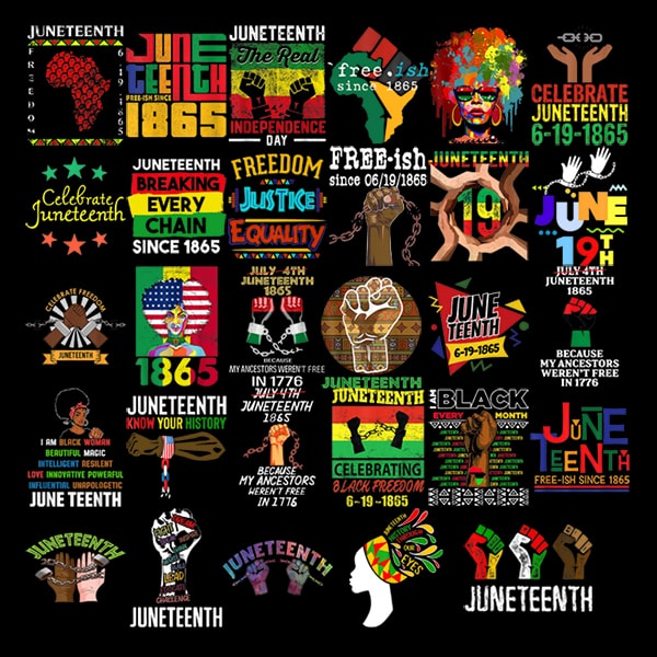 Juneteenth PNG Bundle, Black History png, Black Flag Pride png, Juneteenth Black Americans Independence 1865 png, Freedom Justice PNG