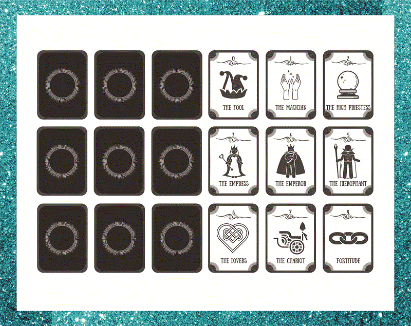 Printable Pocket-sized Moonburst Tarot Deck, Instant Download, Digital file PDF Download 940086215