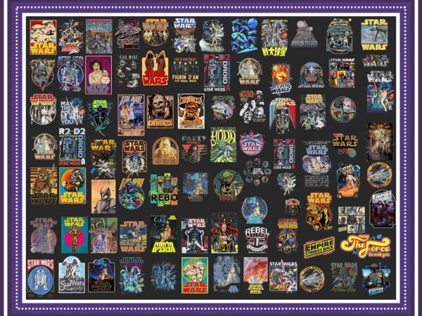 80 designs star wars vintage png bundle, star wars characters, star wars png, digital print, transparent backgrounds, instant download 958720820